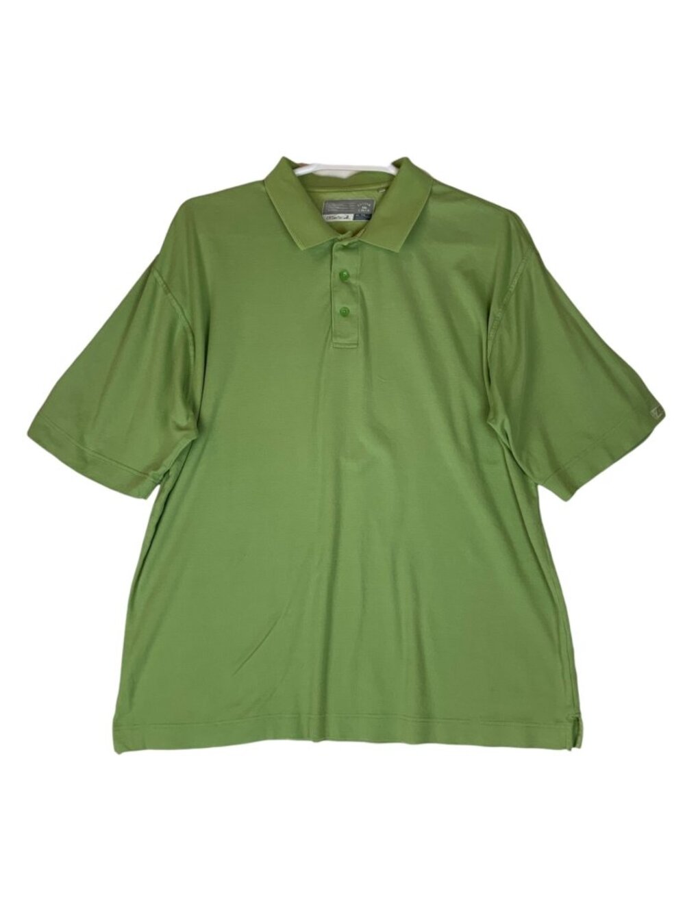 Cutter & Buck Mens CB DryTec Polo Shirt XXL Pale Green Moisture-Wicking Cotton